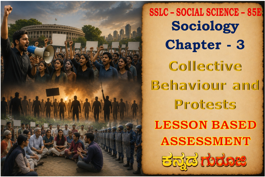 Collective Behaviour and Protests | SSLC Sociology Chapter 3 | LBA Notes & Study Guide